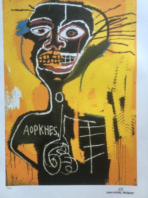 Jean-Michel Basquiat - Oro Cartier edizioni limitate - senza, Antiek en Kunst, Kunst | Tekeningen en Foto's