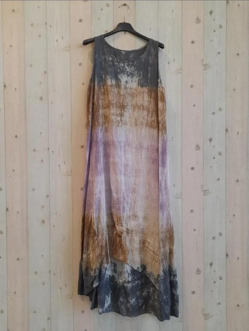 Puur linnen maxi jurk - pastel kleuren - mouwloos - rechte, Kleding | Dames, Tops