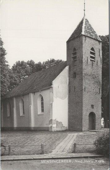 MENSINGEWEER - Ned. Herv. Kerk, Verzamelen, Ansichtkaarten | Nederland, Verzenden
