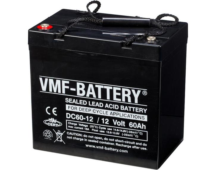 VMF AGM Deep Cycle accu | DC60-12 | 12V 60Ah, Auto-onderdelen, Accu's en Toebehoren, Ophalen of Verzenden