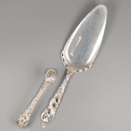 Brødrene Lohne model Dobbel Rokokko Suikertang & -, Antiek en Kunst, Antiek | Goud en Zilver