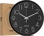 Tyme Wandklok - 30cm Klok modern - Analoog - Stil Uurwerk -, Ophalen of Verzenden, Zo goed als nieuw