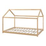 [en.casa] Kinderbed Cerro huisbed met bedbodem 140x200 cm ho, Verzenden, Nieuw