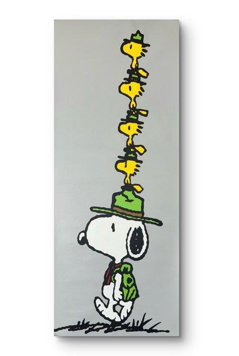 isem (1985) - Snoopy X friends on my hat (size XL :, Antiek en Kunst, Kunst | Schilderijen | Modern