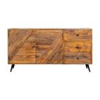 Dressoir Mangohout Fiona 165 cm, Huis en Inrichting, Kasten | Dressoirs, Verzenden, Nieuw, Overige houtsoorten, Industriële meubels