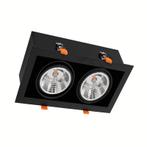AR111 Led Spot Armatuur  | Zwart | excl. AR111 spot | Dubbel, Verzenden, Nieuw