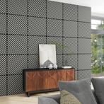 Akoestisch wandpaneel Vang 4-delig set 1,44 m² diagonaal eik, Huis en Inrichting, Woonaccessoires | Wanddecoraties, Verzenden