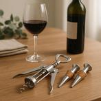 RVS Kurkentrekker & Flessenopener – 2-in-1, Verzenden, Nieuw