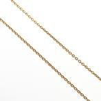 Gouden collier met granaat | 45 cm (vintage, ketting), Gebruikt, Overige kleuren, Ophalen of Verzenden, Met edelsteen