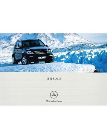 2004 MERCEDES BENZ M KLASSE BROCHURE NEDERLANDS beschikbaar voor biedingen
