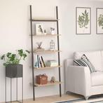 vidaXL Ladderrek met 5 schappen 64x34x185,5 cm lichtbruin en, Huis en Inrichting, Kasten | Boekenkasten, Verzenden, Nieuw, 50 tot 100 cm