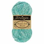 Scheepjes Merino soft Brush 50gr - 254 Israëls, Hobby en Vrije tijd, Breien en Haken, Verzenden, Nieuw