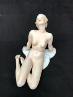 Wallendorf - Beeldje, Wallendorf Nude - 15.5 cm - Biscuit