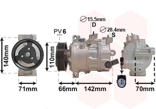 AIRCO COMPRESSOR VOOR AUDI A1 8X 2010-2014 5Q0816803, Auto-onderdelen, Airco en Verwarming, Nieuw, Ophalen of Verzenden