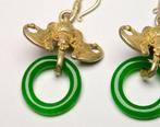 Jade - Zilver - Oorbellen - 925 - Chinese vleermuis
