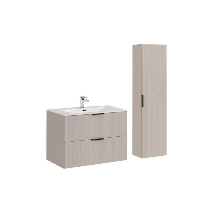 Badkamermeubel Polaris Beige 80CM (Badkamermeubels), Huis en Inrichting, Badkamer | Badkamermeubels, Nieuw, Ophalen of Verzenden