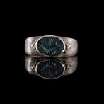 Oud-Romeins Hippocamp Intaglio in Zilveren Ring van Later, Antiek en Kunst, Antiek | Overige Antiek