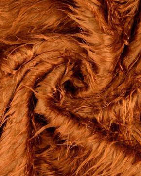 Langharig Imitatie Bont Koper, Hobby en Vrije tijd, Stoffen en Lappen, Overige kleuren, Nieuw