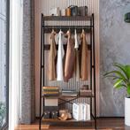Industriële kledingrek 3 lagen – kapstok met schoenenrek, Huis en Inrichting, Verzenden, Nieuw