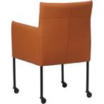Leren eetkamerstoel Desire - Hermes Cognac (cognac/oranje), Huis en Inrichting, Stoelen, Overige kleuren, Nieuw, Ophalen of Verzenden