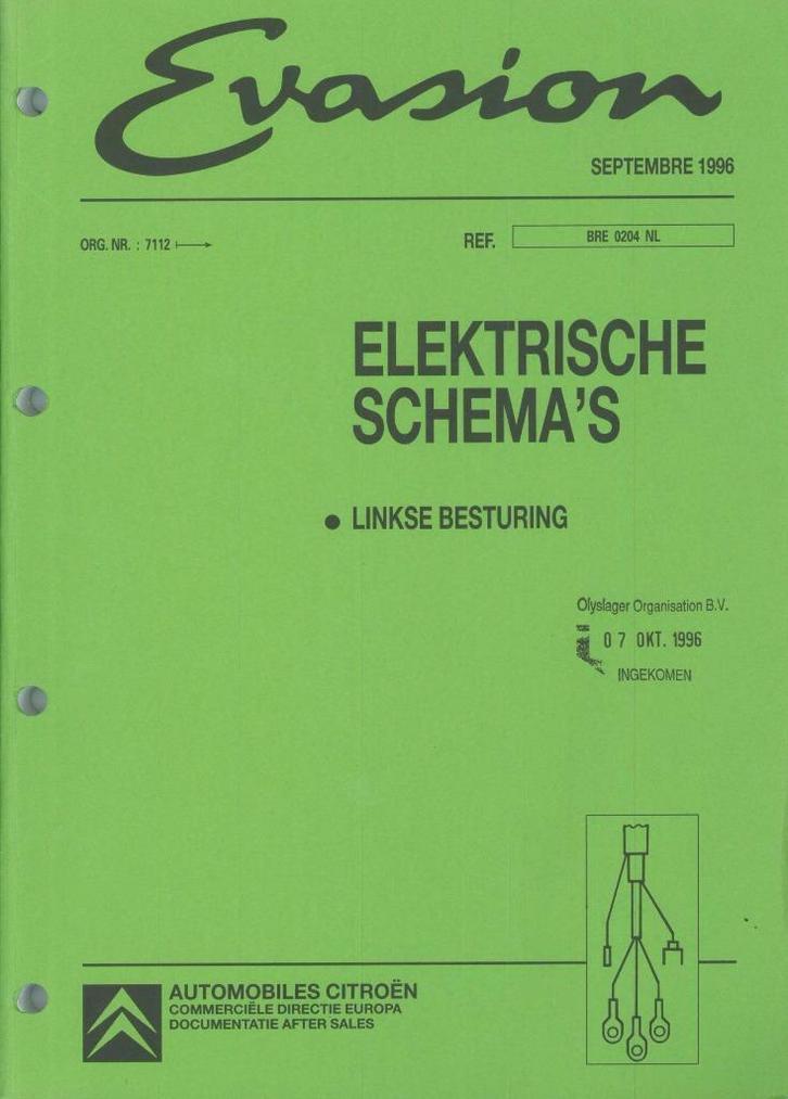 Origineel Citroën Evasion werkplaatshandboek Nederlands, Auto diversen, Handleidingen en Instructieboekjes, Verzenden