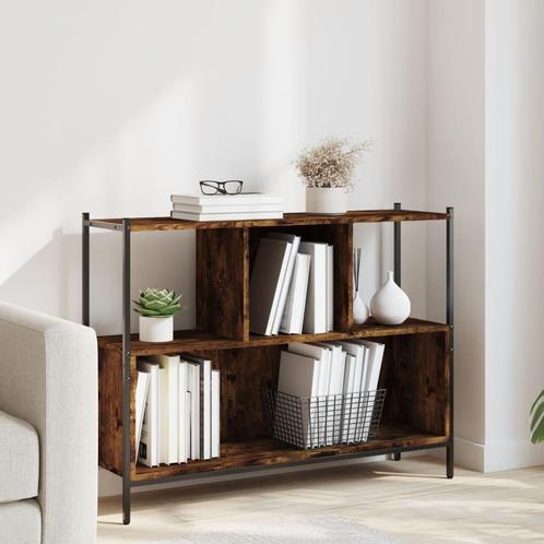 vidaXL Boekenkast 102x28x77,5 cm bewerkt hout gerookt, Huis en Inrichting, Kasten | Boekenkasten, Nieuw, Overige houtsoorten, Verzenden