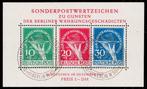 Berlijn 1949 - Berlijn Blok 1 met annulering op de eerste, Postzegels en Munten, Postzegels | Europa | Duitsland, Gestempeld
