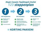 Tapijttegels Van Heugten OUTLET,  TOT 80% KORTING!, Huis en Inrichting, Nieuw, Tapijttegels, Ophalen, Blauw