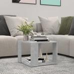 vidaXL Salontafel 40x40x30 cm bewerkt hout betongrijs, Minder dan 50 cm, 50 tot 100 cm, Verzenden, Nieuw