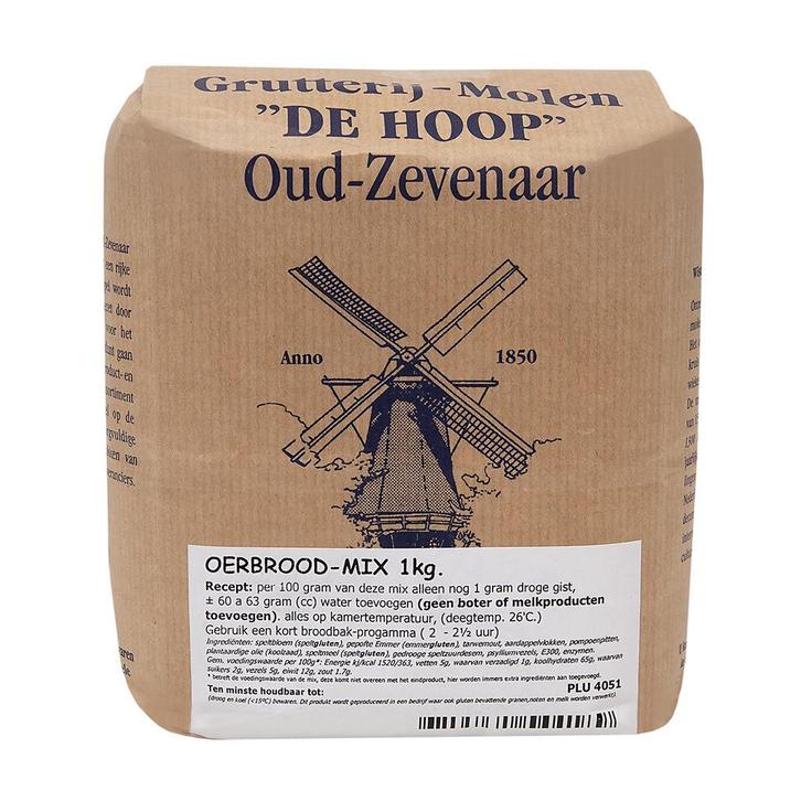 Molen de Hoop Oerbroodmix 1kg, Hobby en Vrije tijd, Taarten en Cupcakes maken, Nieuw, Verzenden