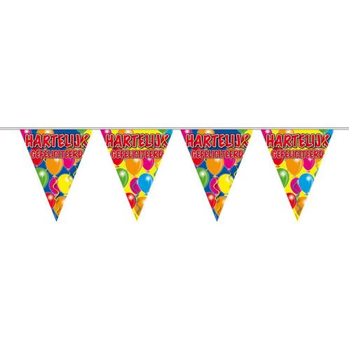 Hartelijk Gefeliciteerd Slinger 10m, Hobby en Vrije tijd, Feestartikelen, Nieuw, Verzenden