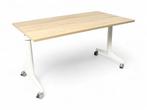 Steelcase FlipTop Twin verrijdbare klaptafel, 140x80cm, w..., Vergader- of Presentatieruimte, Ophalen of Verzenden, Gebruikt, Tafel