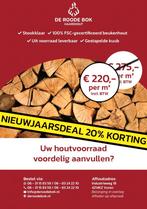 WEGEN SUCCES VERLENGD! 20% KORTING! Premium Beuken haardhout, Tuin en Terras, Haardhout, 6 m³ of meer, Ophalen of Verzenden, Beukenhout