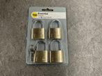 Veiling - 4x Yale - 4-pack - hangslot messing 40 mm