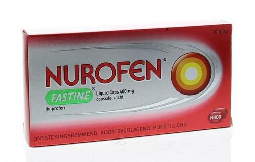 Nurofen Fastine liquid capsule 400 mg ibuprofen - 20, Diversen, Verpleegmiddelen, Nieuw, Verzenden