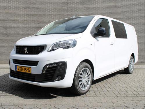 Peugeot Expert 2.0 BlueHDI 145PK L3 Dubbele Cabine, Auto's, Bestelauto's, Dealer onderhouden, Lease, Grijs, Handgeschakeld, Wit
