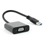 USB3.0 naar VGA adapter / zwart - 0,20 meter, Nieuw, Ophalen of Verzenden