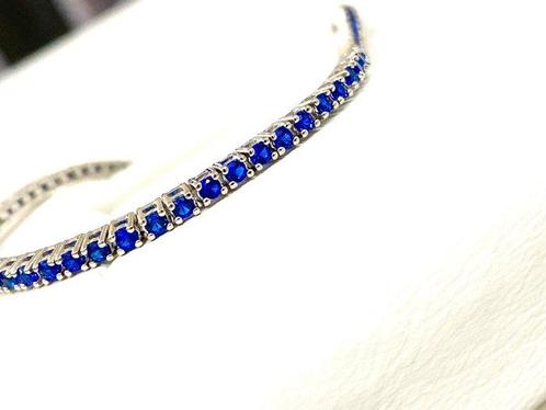 Zonder Minimumprijs - Armband Zilver Saffier, Sieraden, Tassen en Uiterlijk, Antieke sieraden