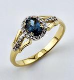 Topaas - Zilver - Ring - Londenblauwe edelsteen