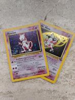 Pokémon - 2 Card - Base set, Jungle - Mewtwo, Mr Mime, Hobby en Vrije tijd, Verzamelkaartspellen | Pokémon, Nieuw