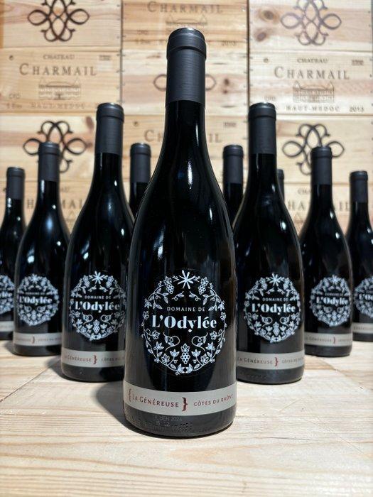 2022 Domaine de l’Odylée cuvée la Généreuse - Côtes-du-rhône, Verzamelen, Wijnen