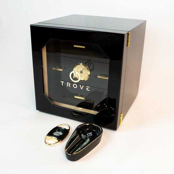 Trove - Humidor (4) - knipper - Cedar - Sigaren humidor met, Verzamelen, Rookartikelen, Aanstekers en Luciferdoosjes