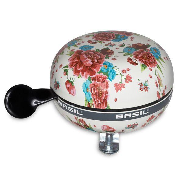 Basil bel Ding Dong 80mm Bloom wt, Fietsen en Brommers, Fietsaccessoires | Overige Fietsaccessoires, Nieuw, Verzenden