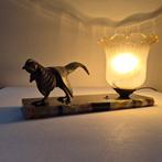 NO RESERVE - Irénée Rochard - Lamp - Glas, Marmer, Metaal -