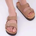 Nieuwe Kurk Sandalen - Slippers van koeleer - Tweebandmodel, Verzenden, Nieuw, Sandalen of Muiltjes