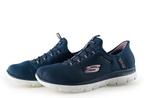 Skechers Instappers in maat 38 Blauw, Kleding | Dames, Schoenen, Skechers, Instappers, Zo goed als nieuw, Verzenden