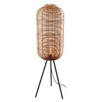 Rotan vloerlamp bruin, Pinar, met schakelaar, Huis en Inrichting, Lampen | Vloerlampen, Nieuw, Ophalen of Verzenden, Landelijk