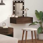 vidaXL Wandkast Dressoir met LED Verlichting in Bruin Eiken, Verzenden, Nieuw