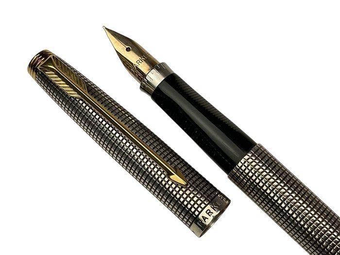 Parker - Parker 75 Sterling Zilver Ciselé vulpen met 14k, Verzamelen, Pennenverzamelingen