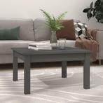 vidaXL Salontafel 55x55x30 cm massief grenenhout grijs, Huis en Inrichting, Tafels | Salontafels, 50 tot 100 cm, Verzenden, Nieuw